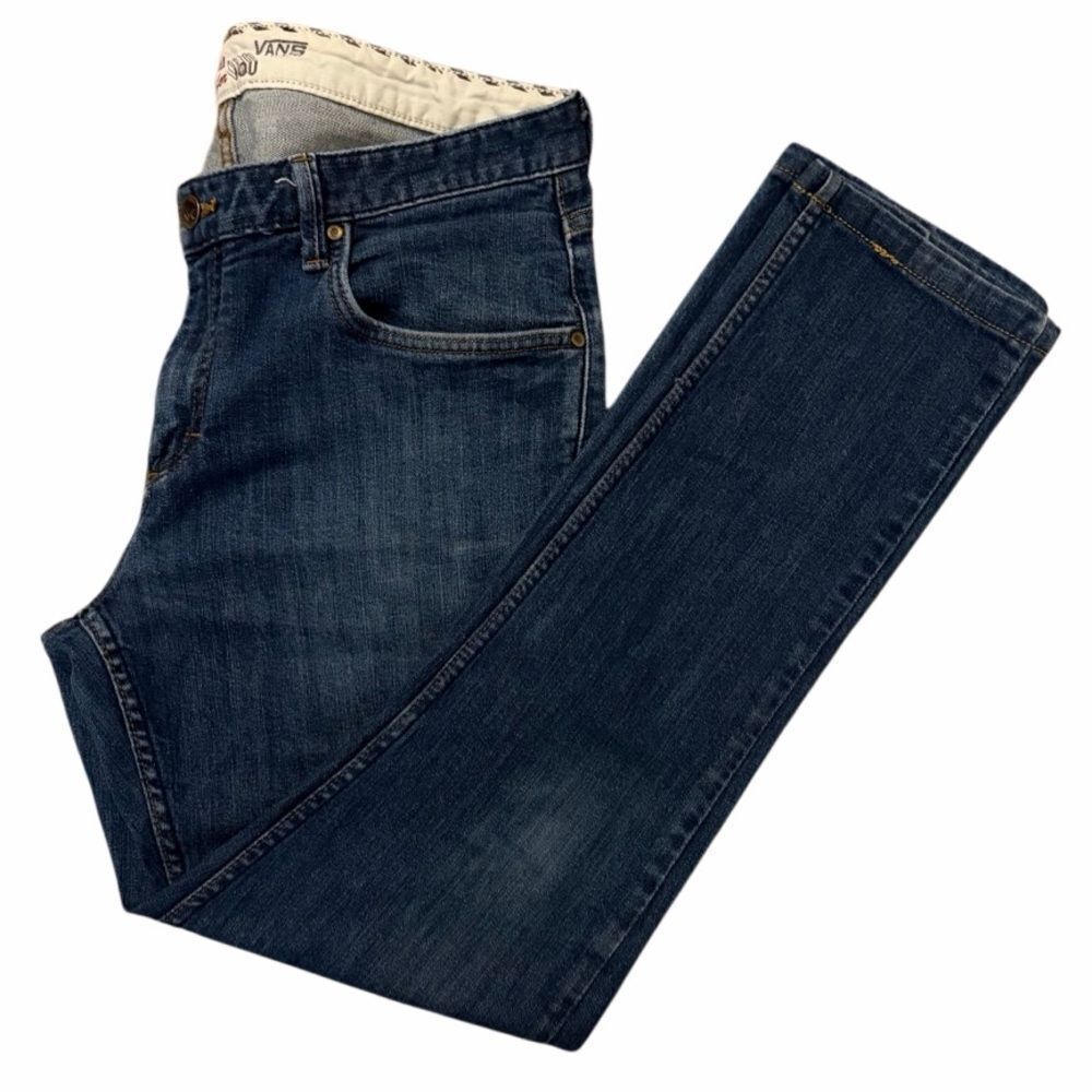 Vans Men's Dark Blue Slim Jeans Size 34 x 30